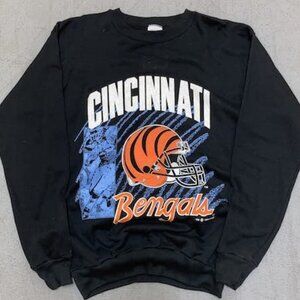 Vintage 90s Cincinnati Bengals NFL Crewneck Sweatshirt 100% COTTON